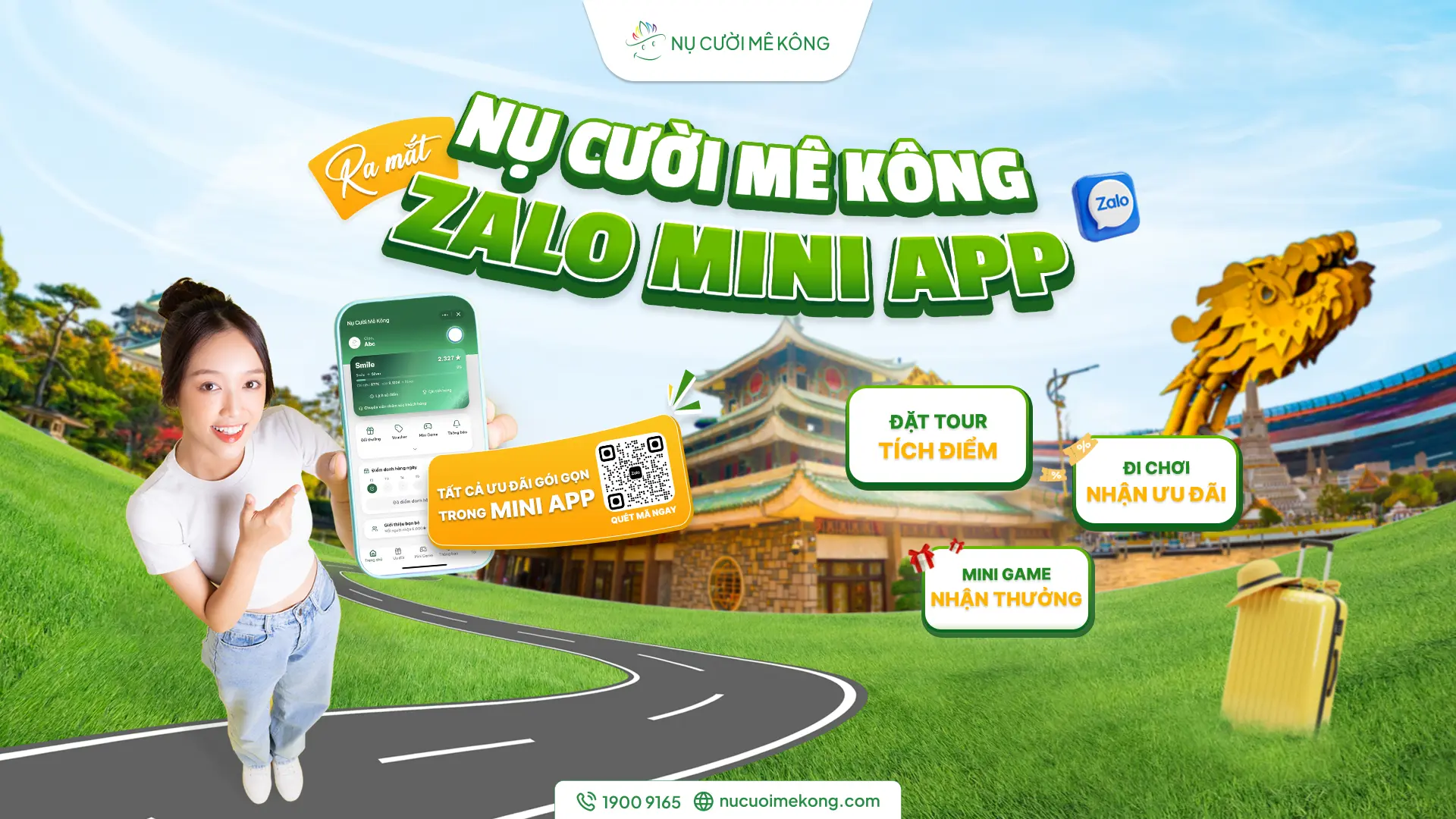 Quảng bá nụ cười mê kông ra mắt trên zalo mini app