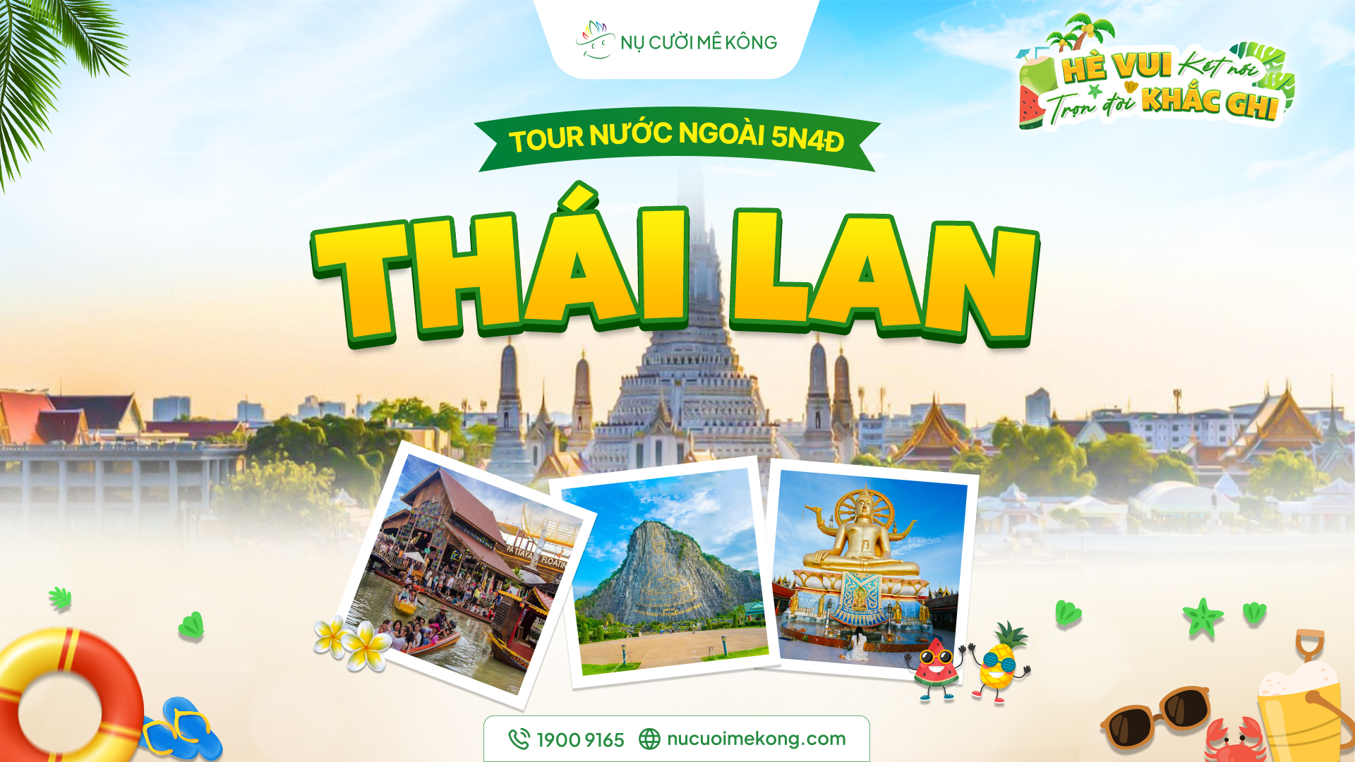 Tour Thái Lan 5 ngày 4 đêm du lịch hè