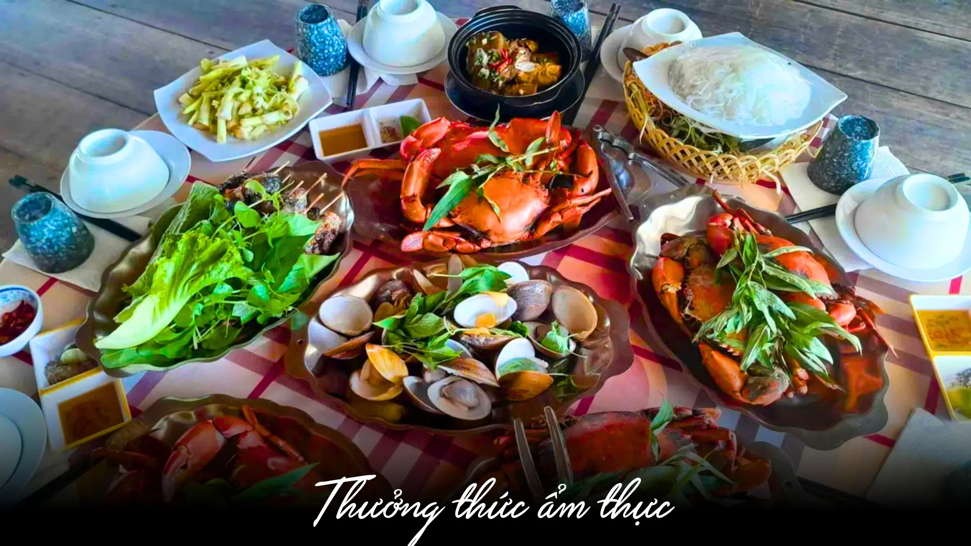 Ẩm thực khu du lịch cộng đồng Tư Nhuần Nụ Cươi Mê Kông