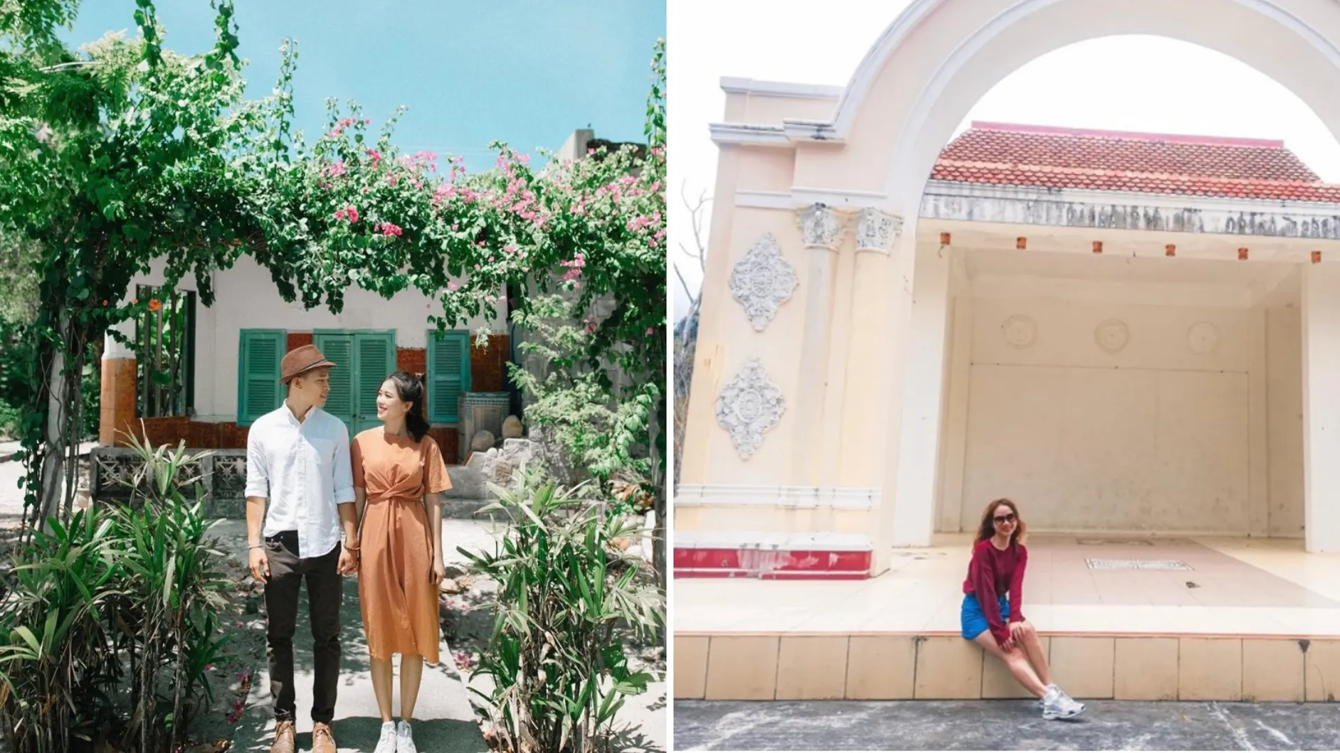 Ăn mặc thoải mái khi tham quan Làng phong Quy Hoà