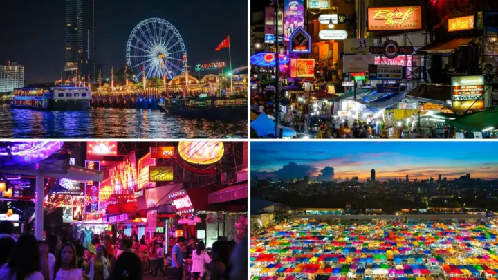 Thành phố Bangkok nhộn nhịp về đêm