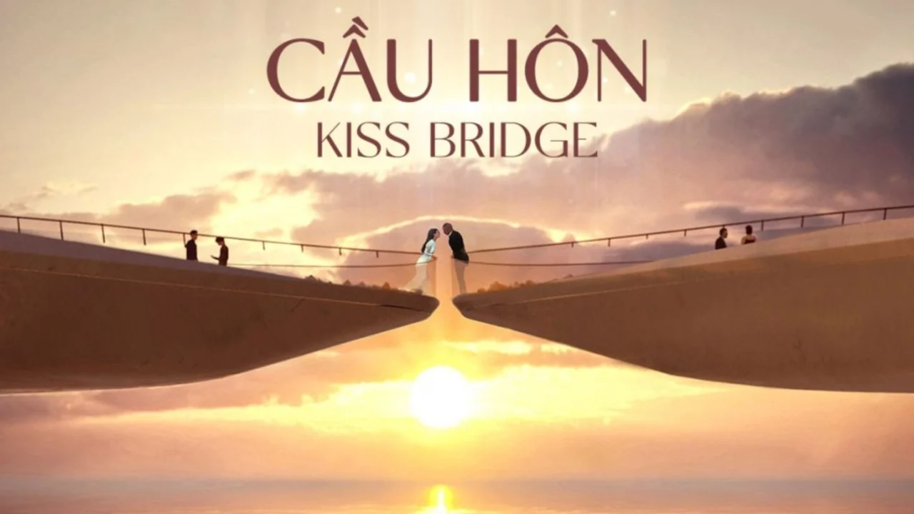 Cầu Hôn (Kiss Bridge) biểu tượng tại Thị trấn Hoàng Hôn, điểm check-in trong combo Phú Quốc 5 ngày 4 đêm của Nụ Cười Mê Kông.