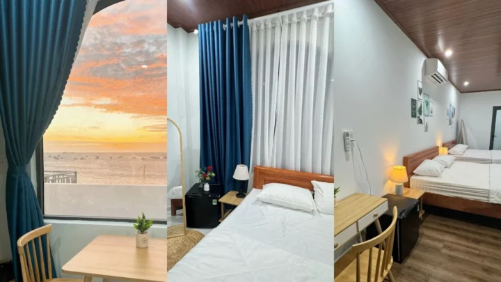 Cận cảnh phòng nghỉ được trang bị đầy đủ tiện nghi hiện đại trong combo du lịch Phú Quý