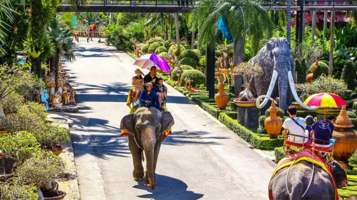 Trải nghiệm cưỡi voi tại Suanthai Pattaya – tour Bangkok Pattaya từ TPHCM