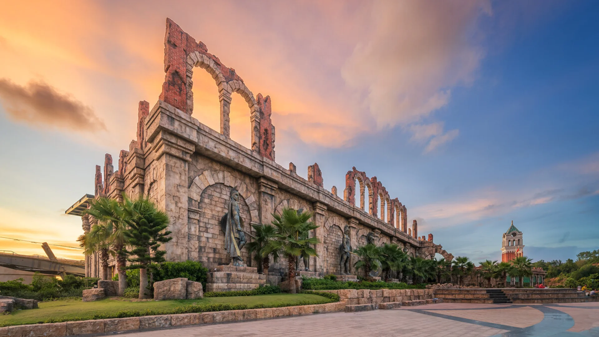 quảng trường la mã tại sunset town