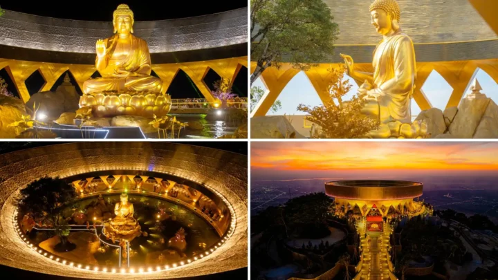 viếng bái tôn tượng Đức Phật Câu Na Hàm