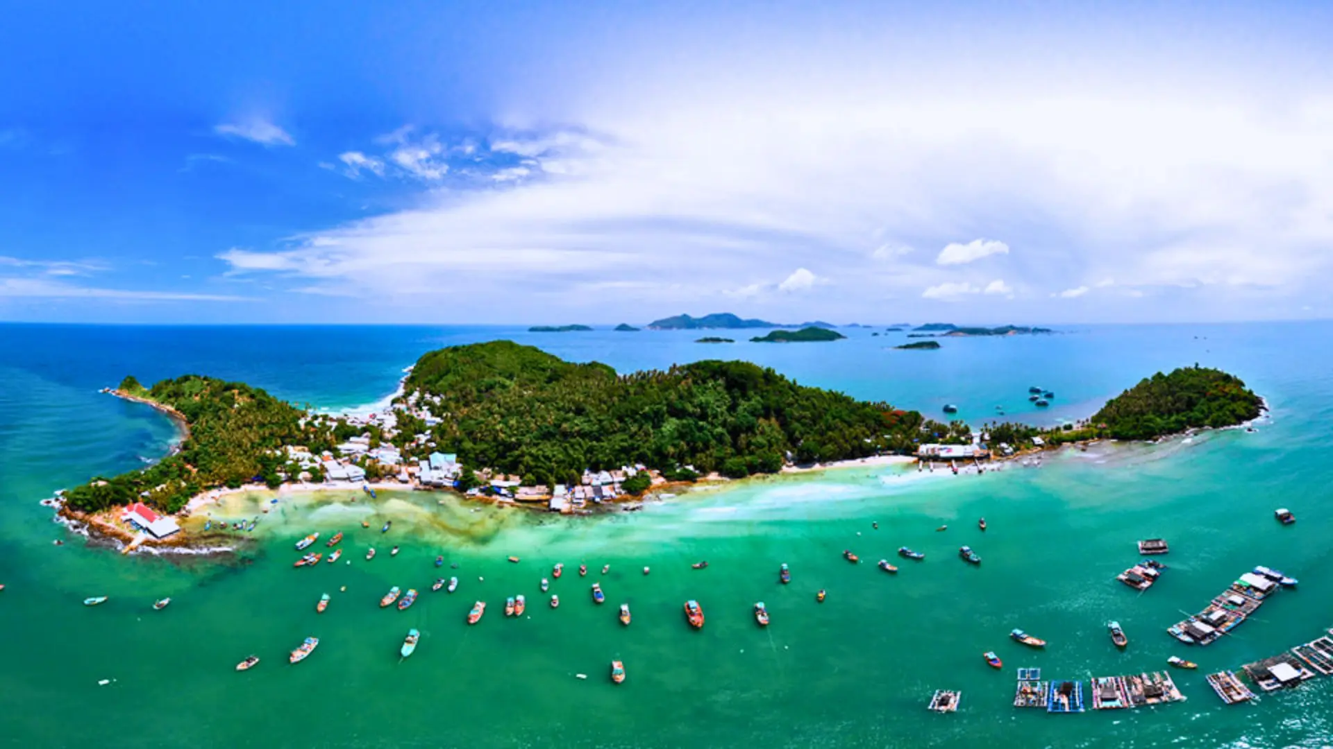 Hòn Ngang Nam Du nhìn từ trên cao