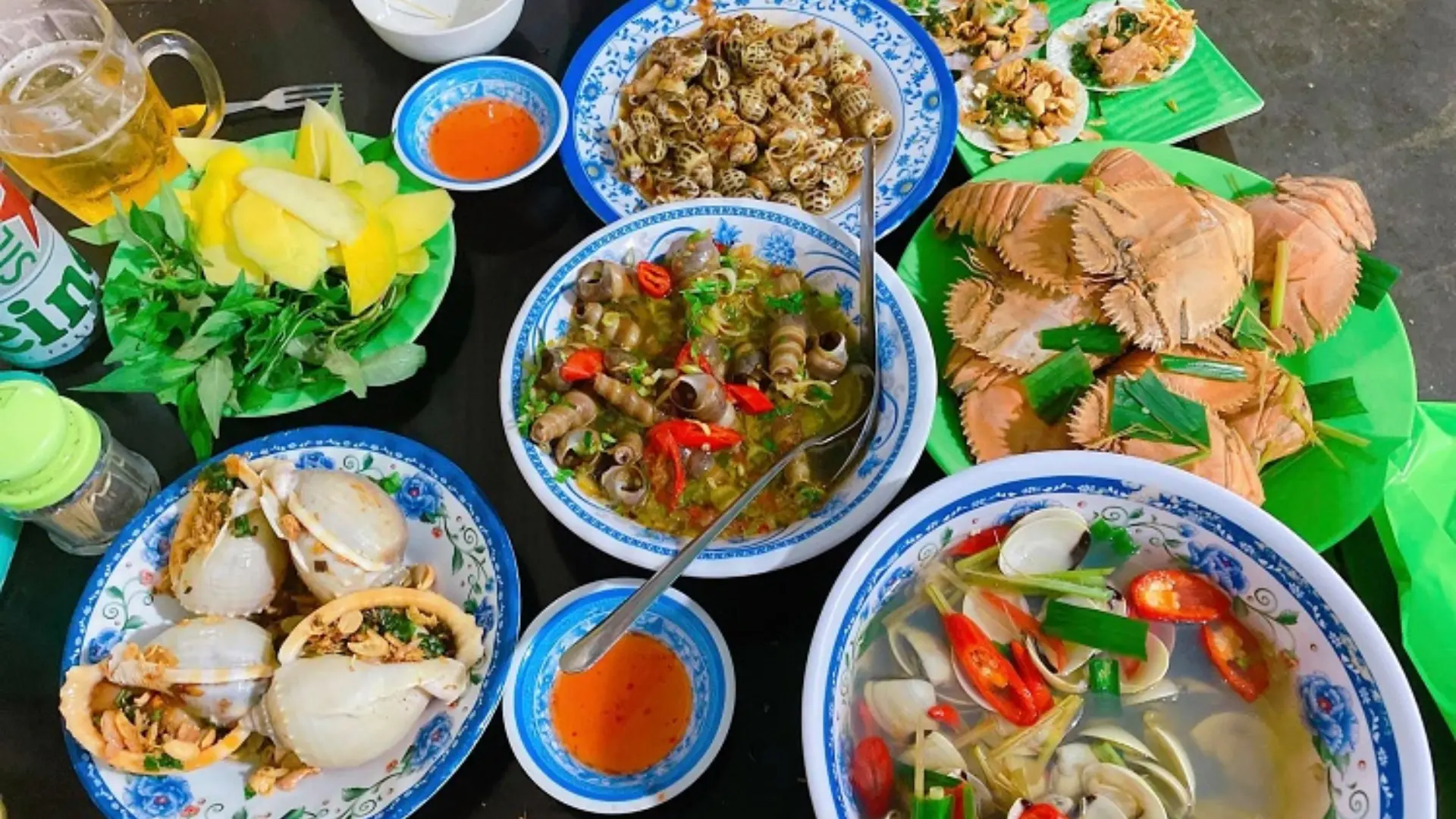 Một số món hải sản tại Ghềnh Ráng