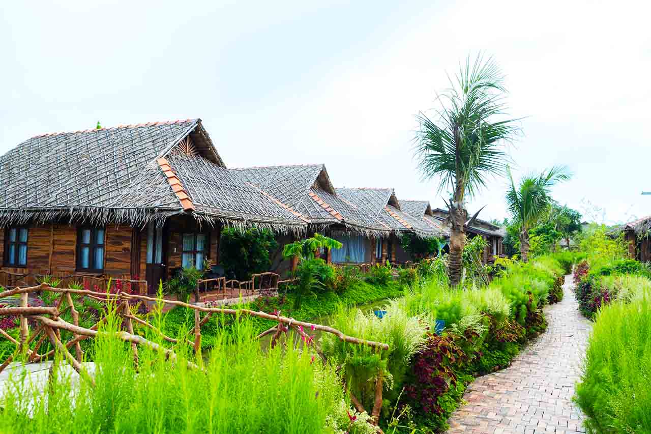 Không gian xanh đậm chất quê tại Homestay Mekong Silt Ecolodge