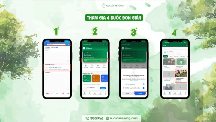 hướng dẫn đăng ký tham gia Trồng rừng ngập mặn Cù Lao Dung qua zalo app
