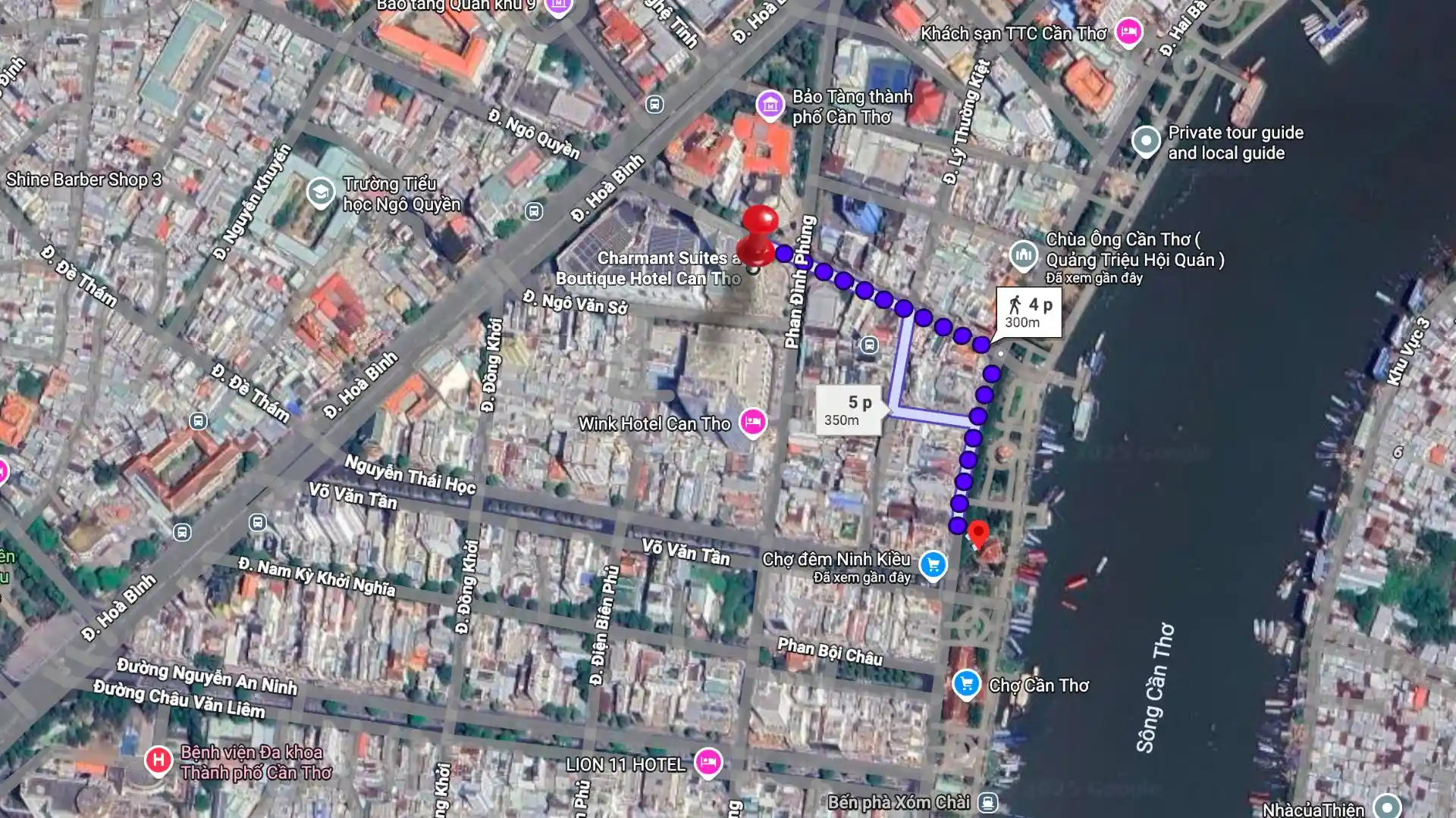 Charmant Suites Cần Thơ nằm ngay trung tâm cách bến Ninh Kiều 300m