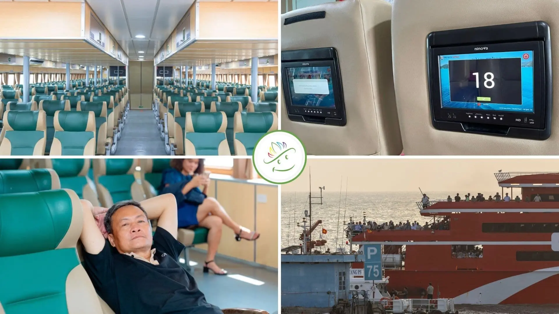 Không gian tàu Phú Quốc Express rộng rãi