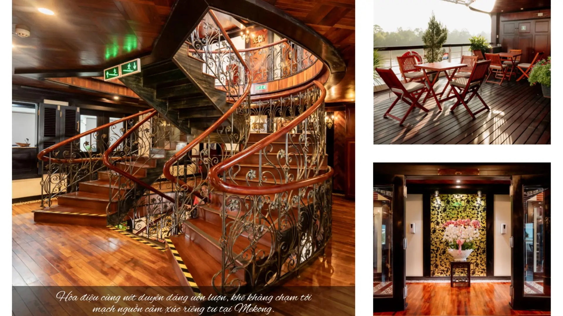 thiết kế của Du thuyền MV La Marguerite mang phong cách Đông Dương