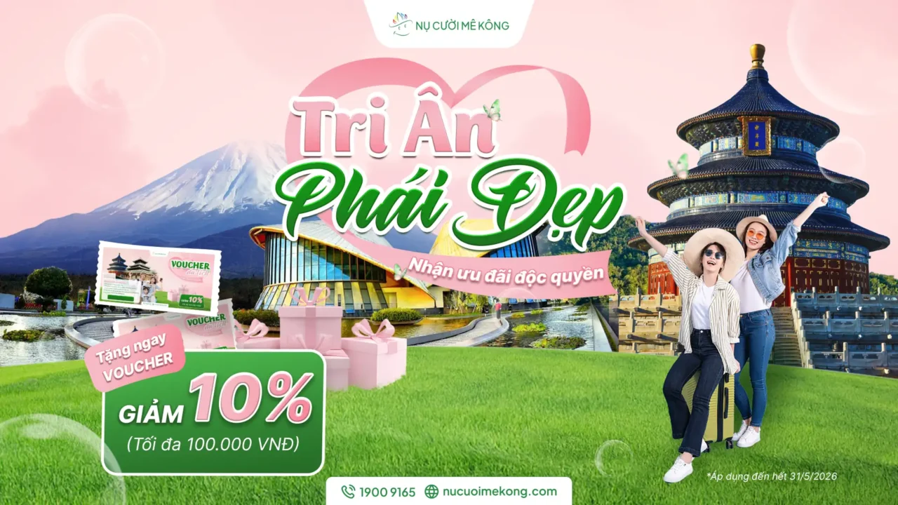 Khuyến mãi mừng ngày 8/3 tại Nụ Cười Mê Kông