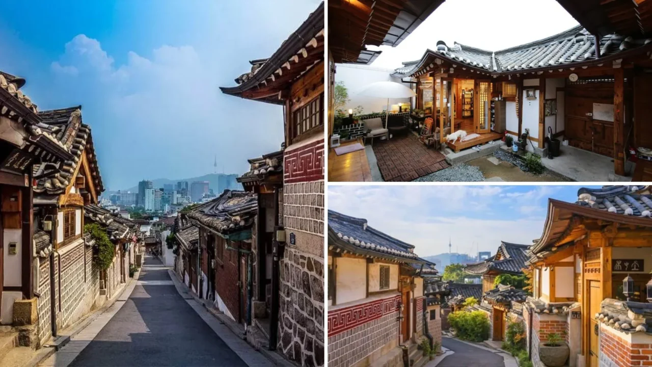 Làng Hanok cổ kính với những ngôi nhà truyền thống đặc trưng