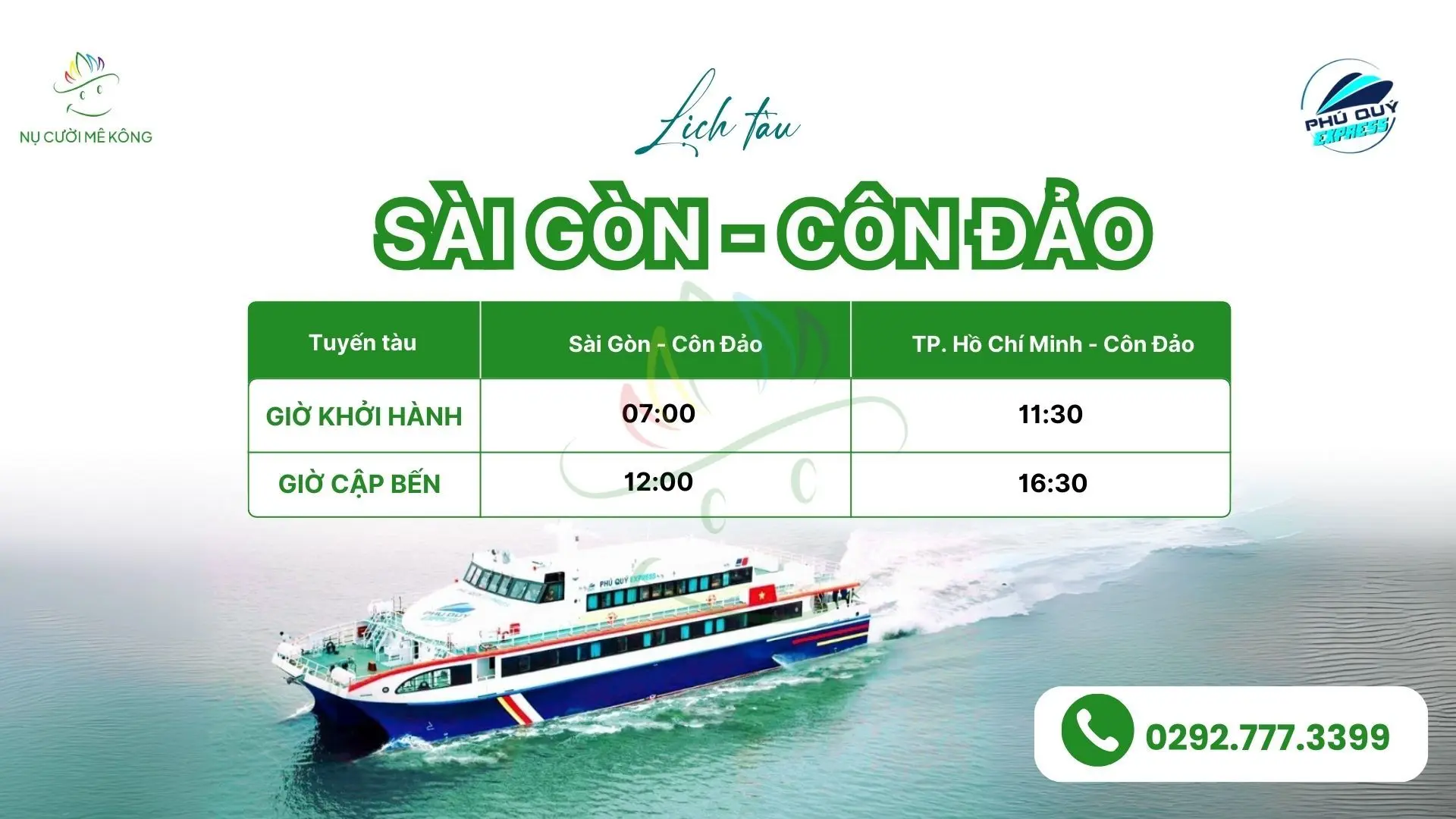 Lịch tàu cao tốc Sài Gòn Côn Đảo mới nhất 2026