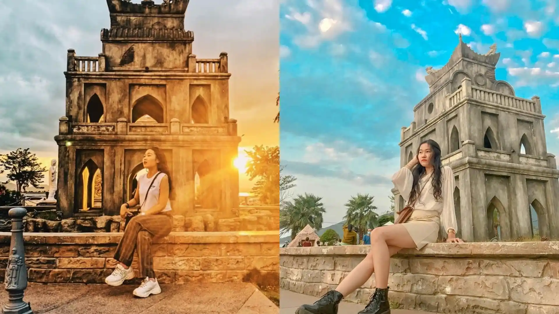 Selfie giữa Tháp Rùa mini cảm giác như đang ở Hồ Hoàn Kiếm