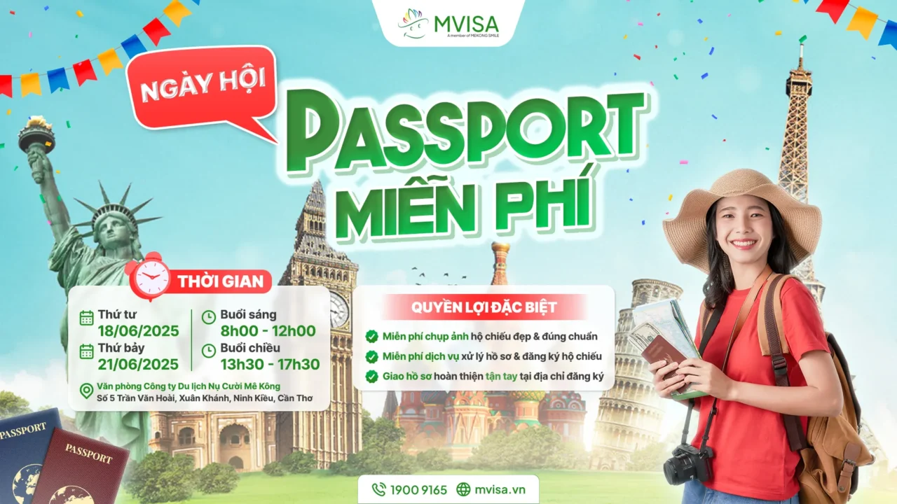 Ngày hội làm hộ chiếu miễn phí cần thơ cùng mvisa