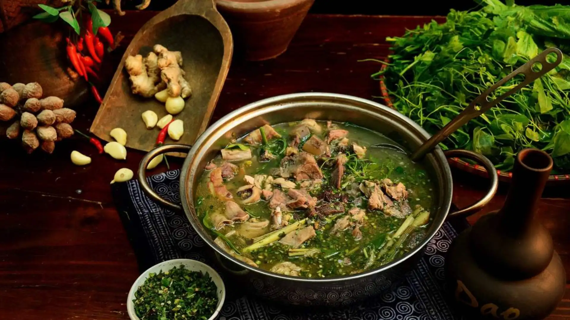 Nguyên liệu nấu món Thắng Cố