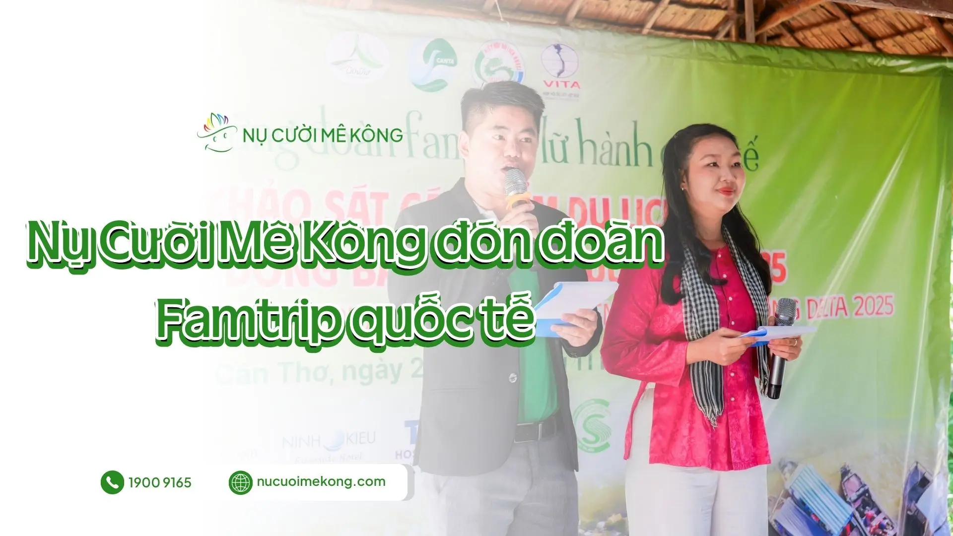 Nụ Cười Mê Kông đón đoàn famtrip quốc tế và giới thiệu sản phẩm du lịch sông nước Cần Thơ
