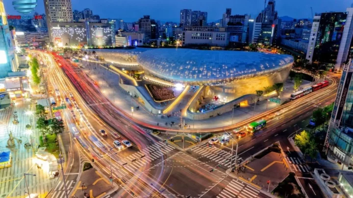 Phố Gangnam sầm uất tại Hàn Quốc