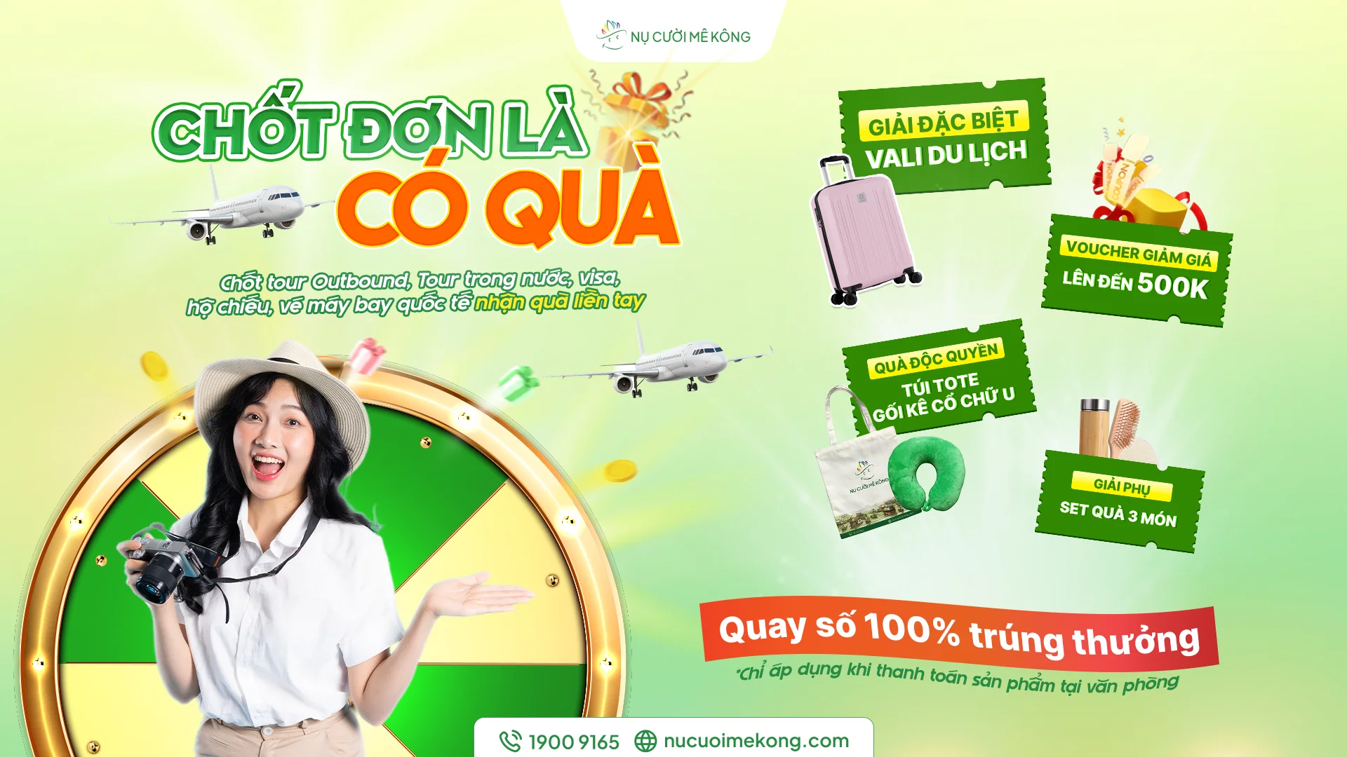 Vòng quay may mắn tại Nụ Cười Mê Kông