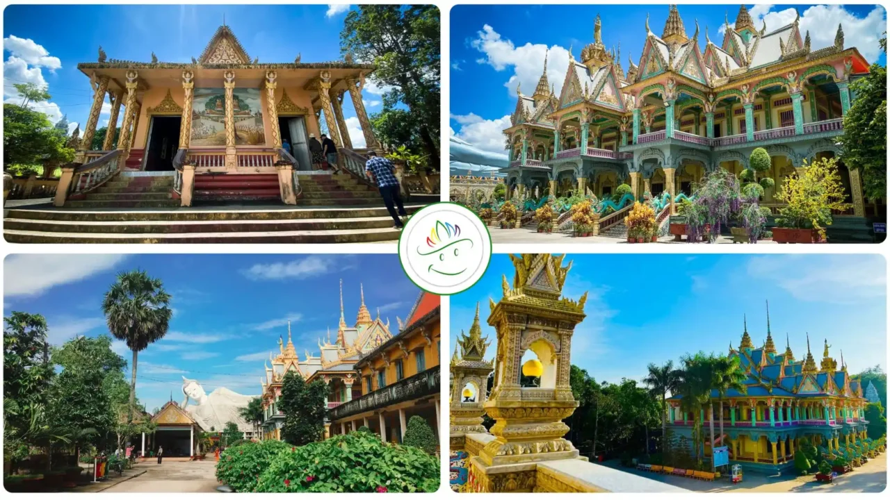 chùa som rong với kiến trúc khmer độc đáo