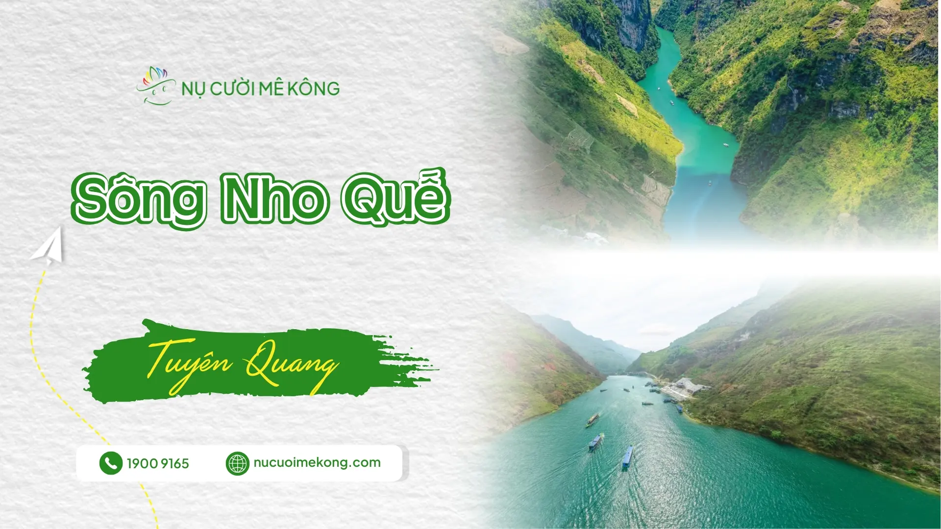 Sông Nho Quế là dòng sông uốn lượn