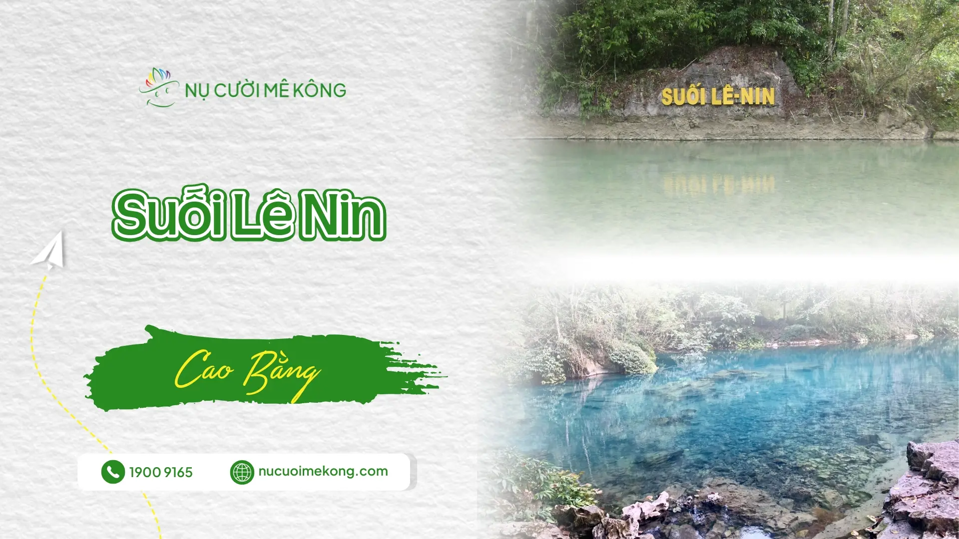 Dòng suối Lê Nin xanh biếc nép mình giữa núi rừng Cao Bằng