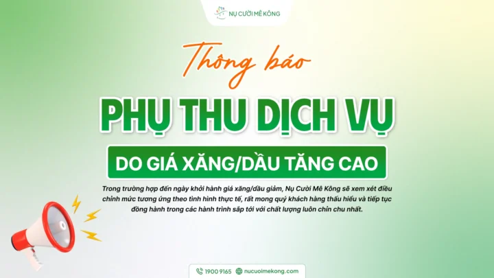 Thông báo phụ thu nhiên liệu Nụ Cười Mê Kông