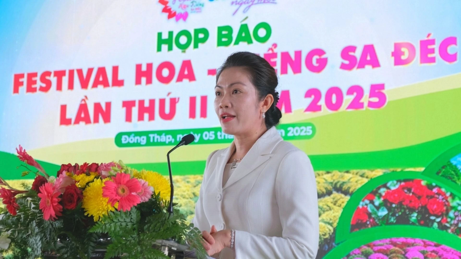 Họp báo về thông tin Festival Hoa - Kiểng Sa Đéc lần II năm 2025