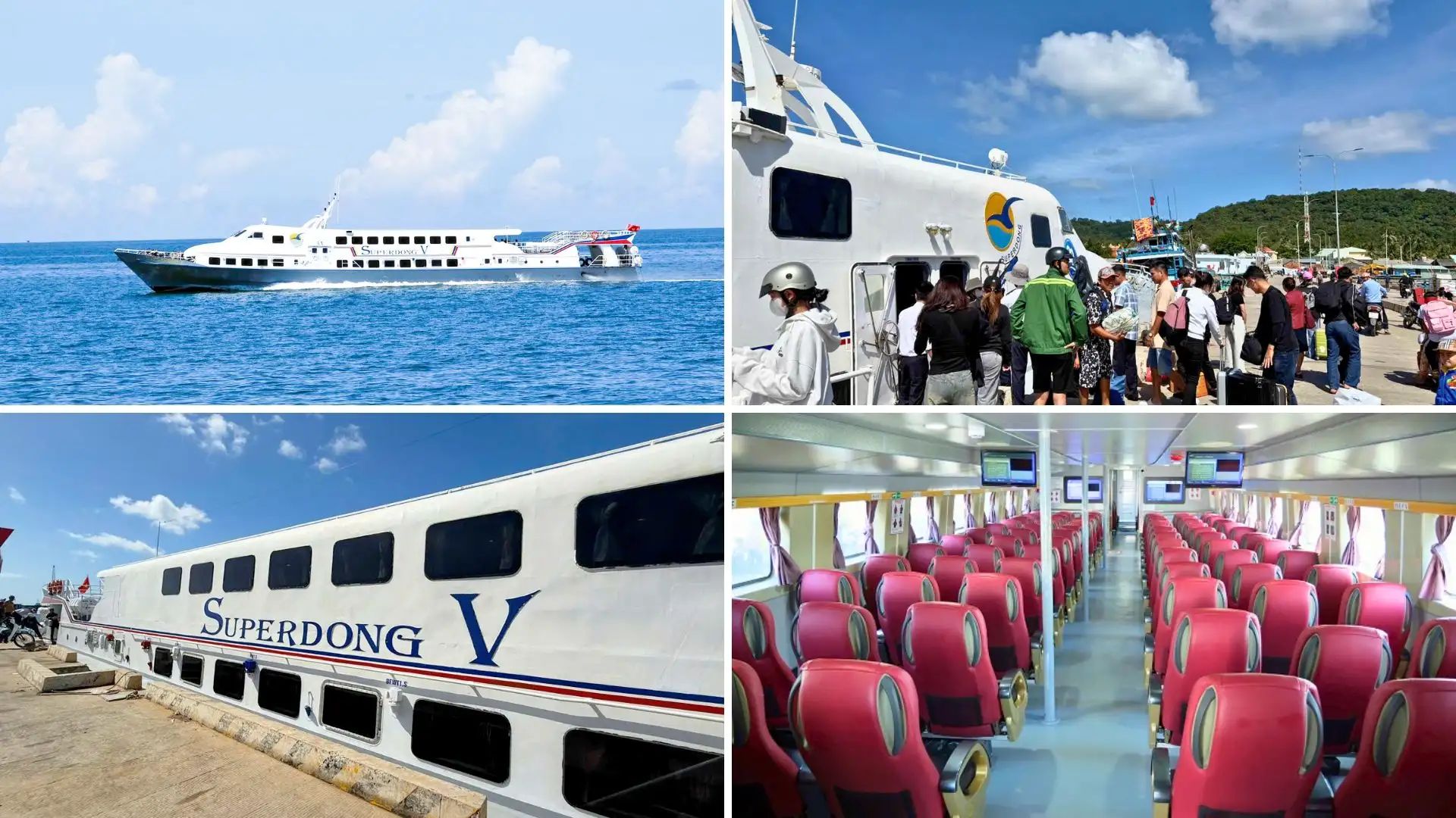 tiện ích trên tàu superdong 5 tuyến phú quốc thổ châu