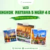 tour bangkok pattaya 5 ngày 4 đêm