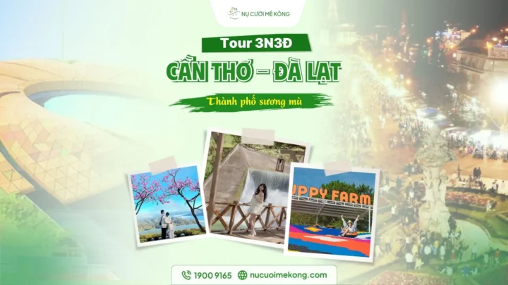 Tour Cần Thơ Đà Lạt 3 ngày 3 đêm của Nụ Cười Mê Kông