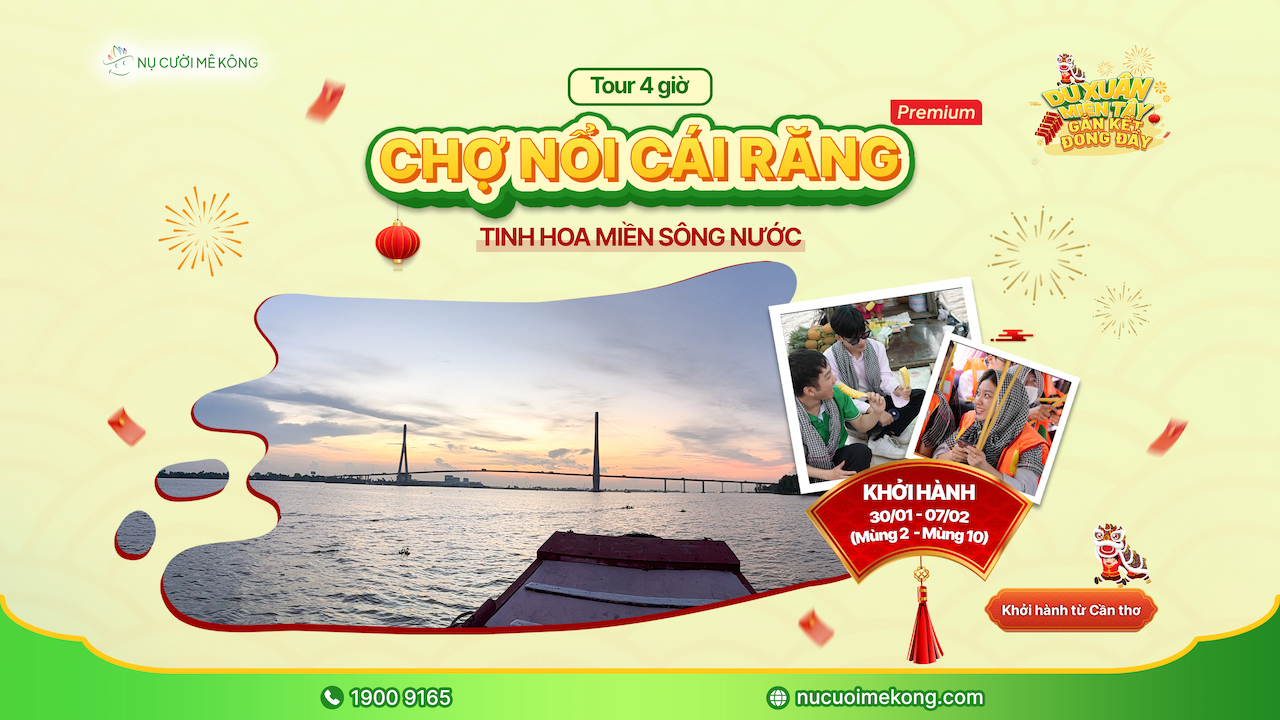 tour chợ nôi cái răng ở cần thơ tết 2025