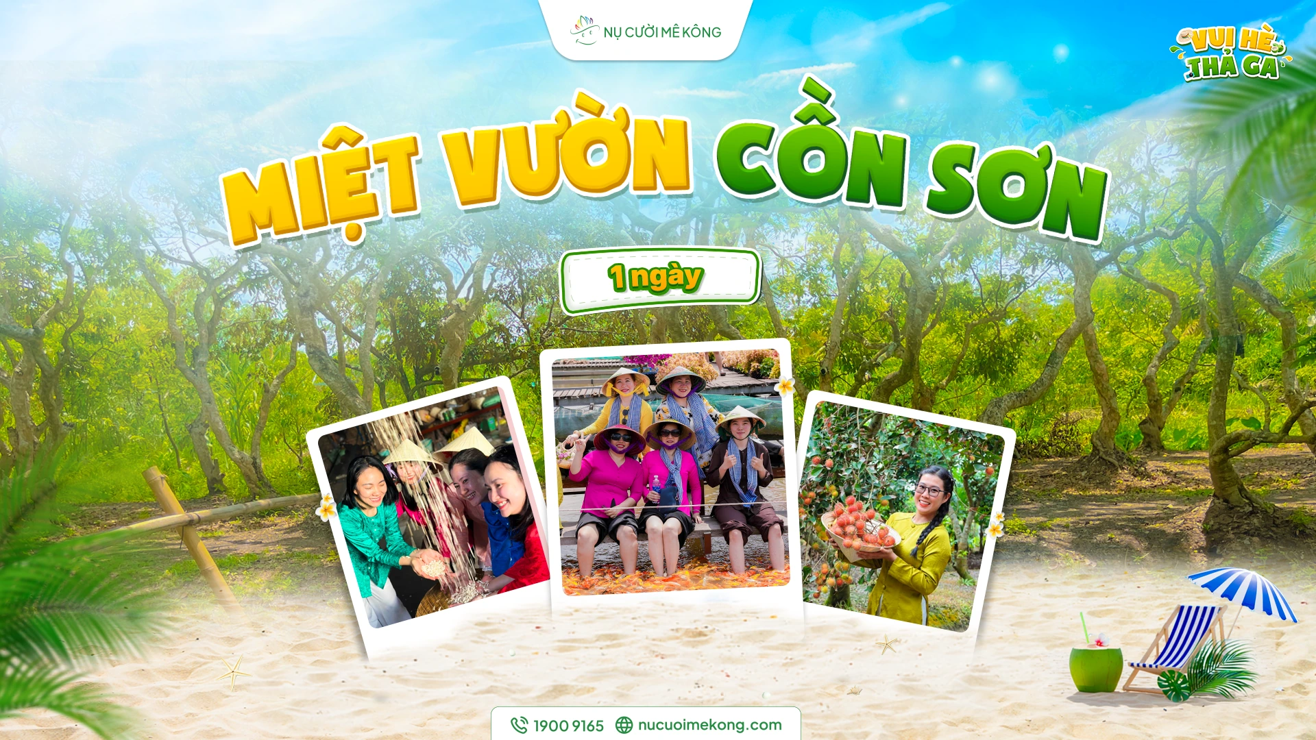 Tour Cồn Sơn Cần Thơ- trải nghiệm miệt vườn sông Hậu