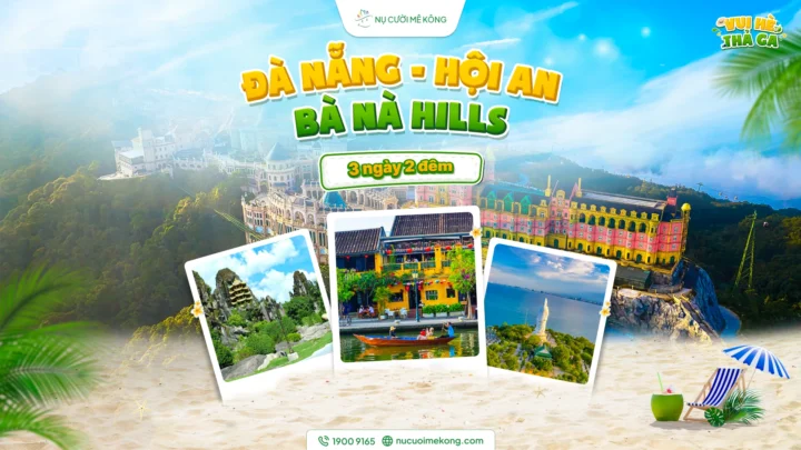 Tour Đà Nẵng Hội An 3 ngày 2 đêm - cầu Vàng và phố cổ