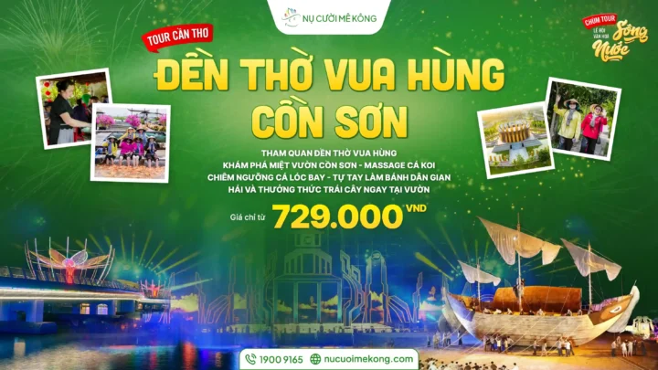 Tour đền thờ vua hùng lễ hội văn hoá sông nước