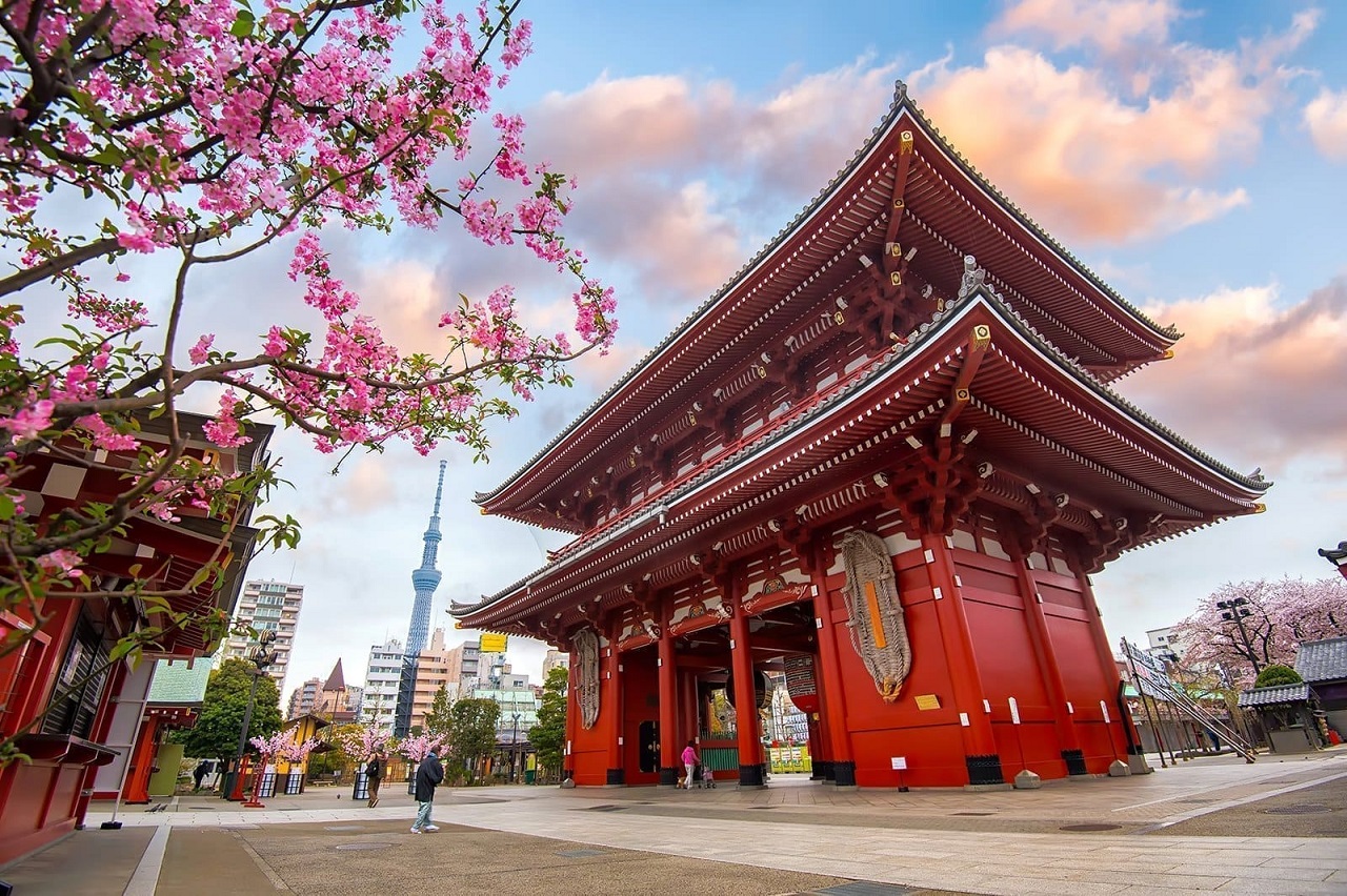Tour đi Nhật Bản 4 ngày 3 đêm từ Sài Gòn: Viếng thăm chùa Sensoji