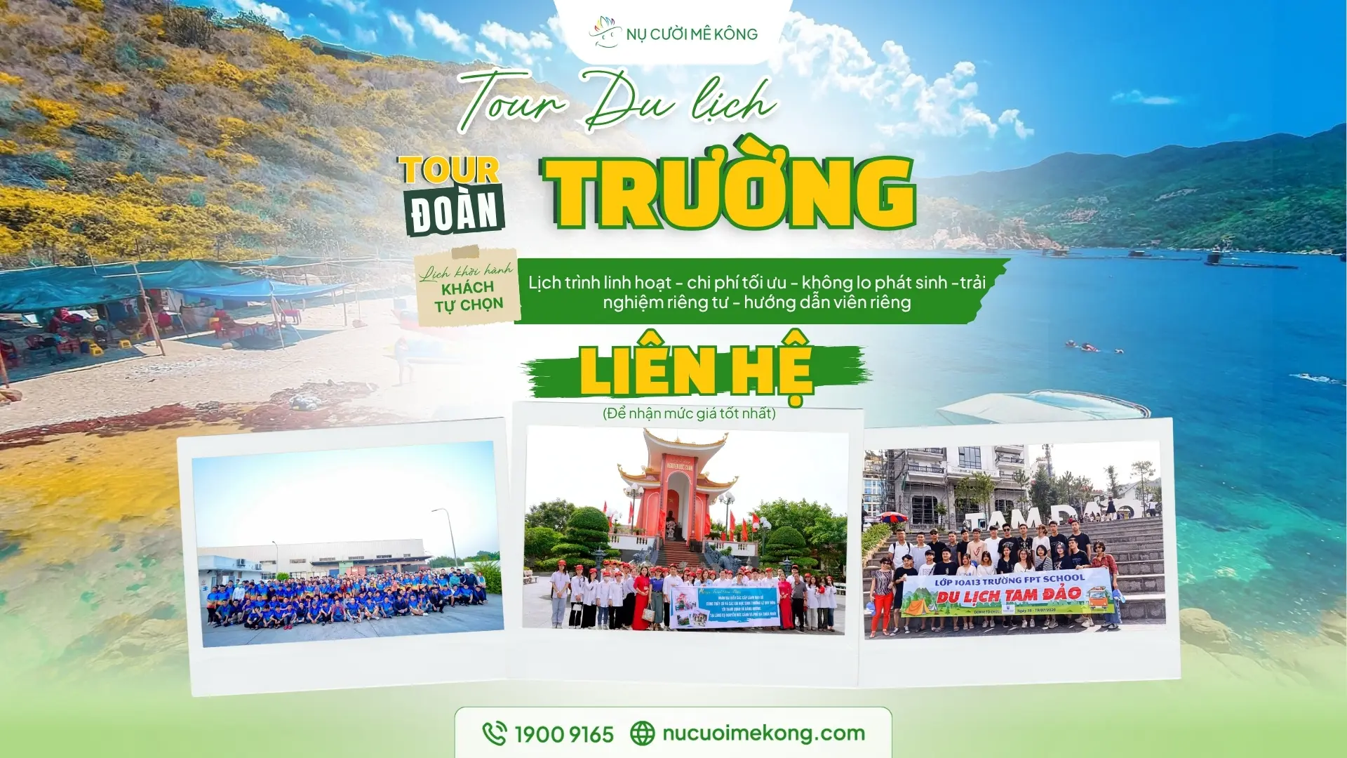 Tour đoàn trường Nụ Cười Mê Kông