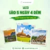 Tour Lào 5 ngày 4 đêm: Viêng Chăn - Vang Viên - Luông Prabang