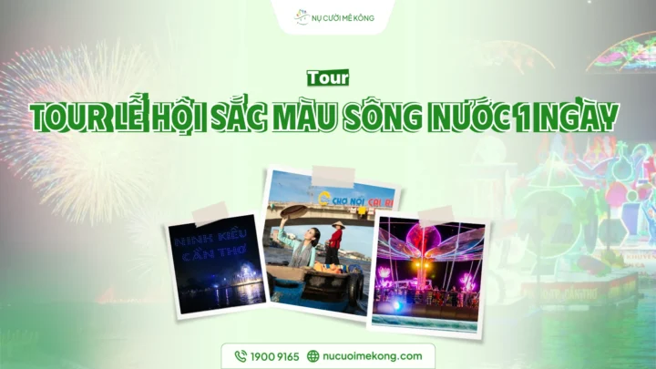 Du khách trải nghiệm Tour Lễ hội Sắc màu Sông Nước 1 ngày tại Cần Thơ