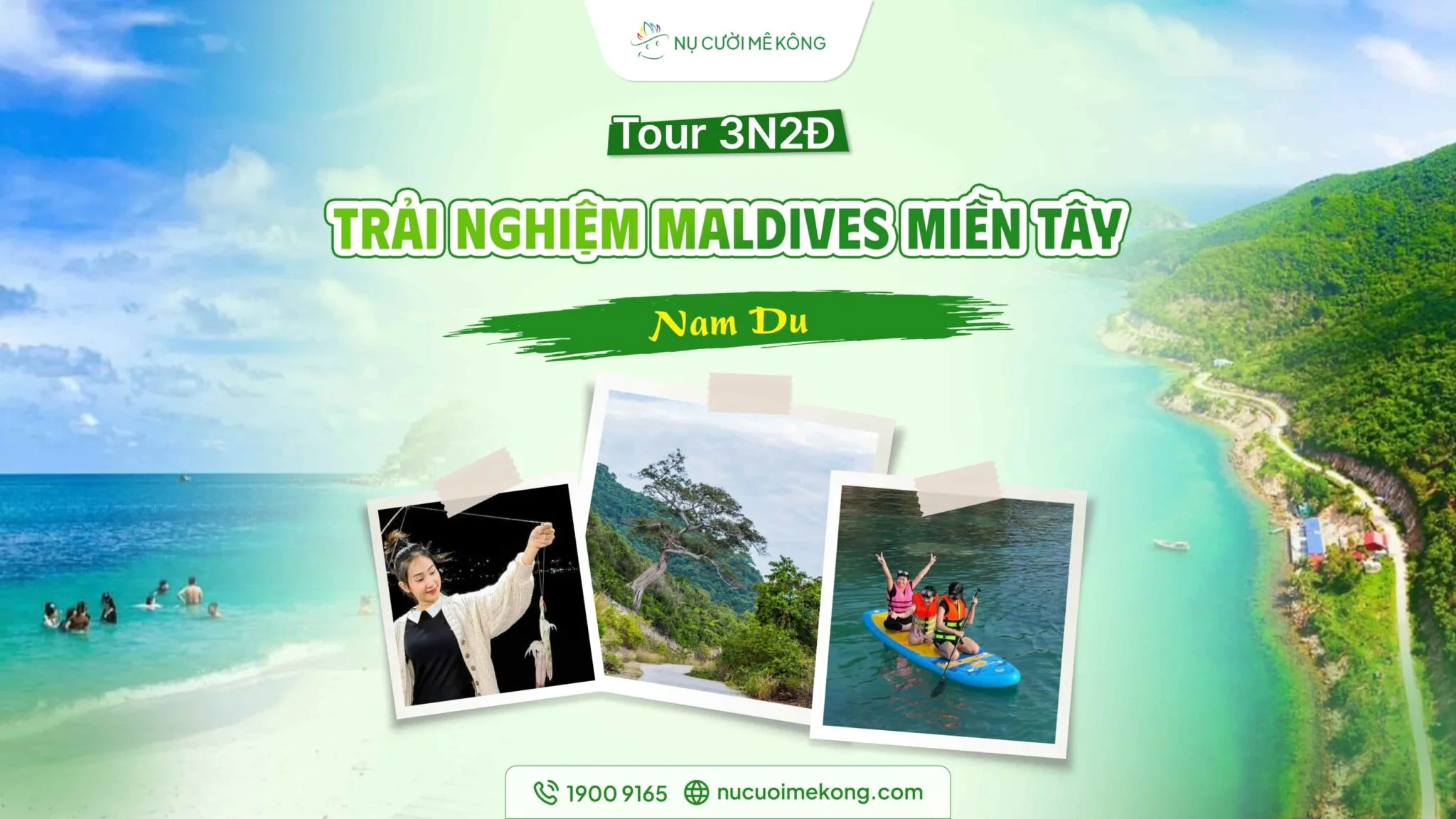Tour miền Tây 3 ngày Nam Du: Trải nghiệm Maldives miền Tây cùng Nụ Cười Mê Kông