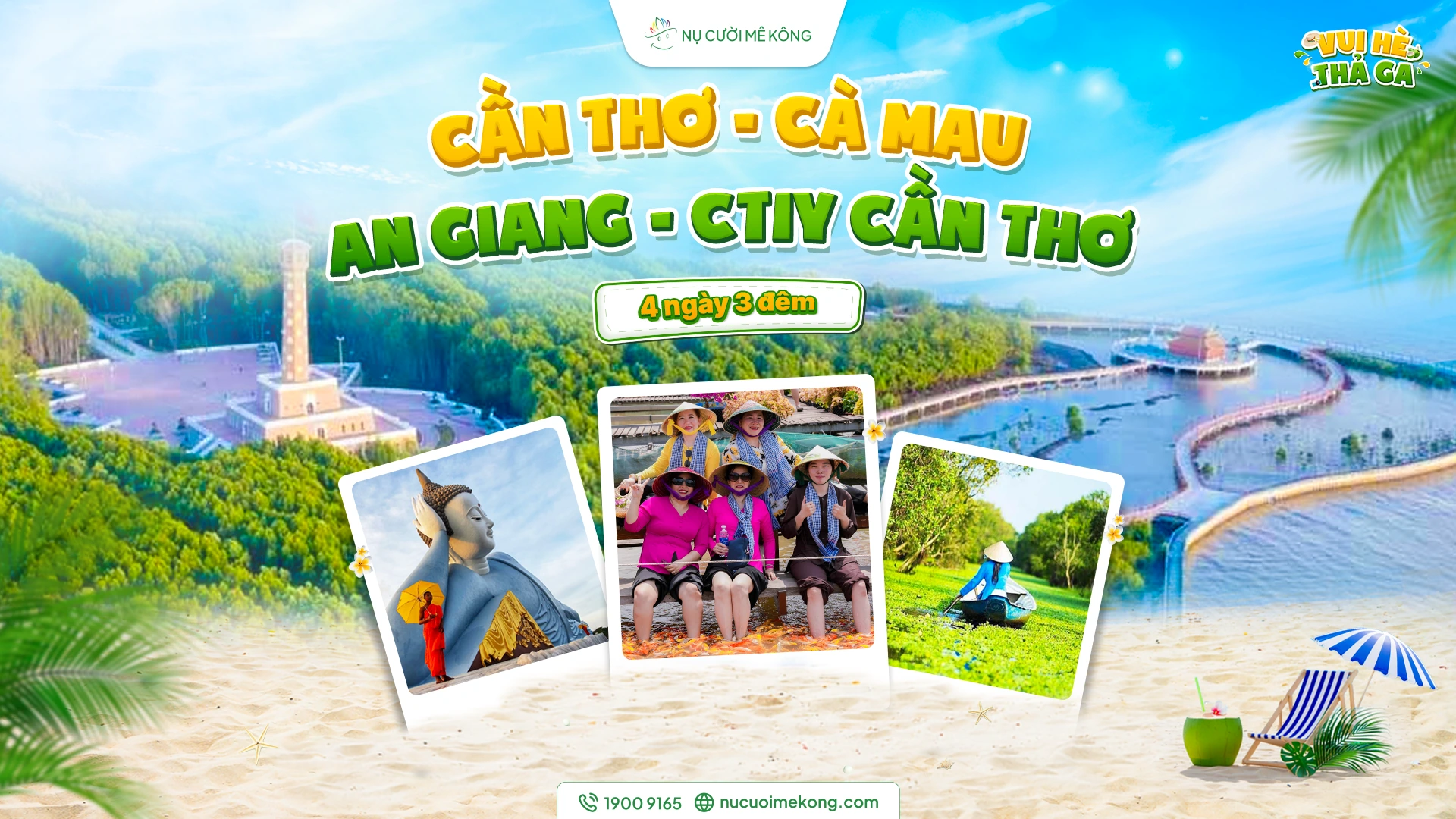 Tour miền Tây 4 ngày 3 đêm từ Cần Thơ-Sóc Trăng Cà Mau An Giang