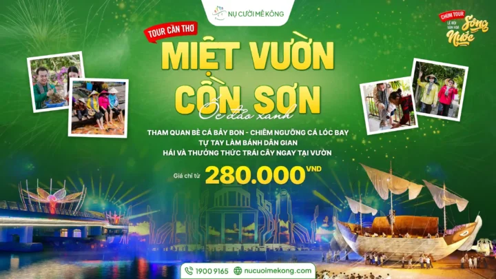 Tour cồn sơn lễ hội văn hoá sông nước