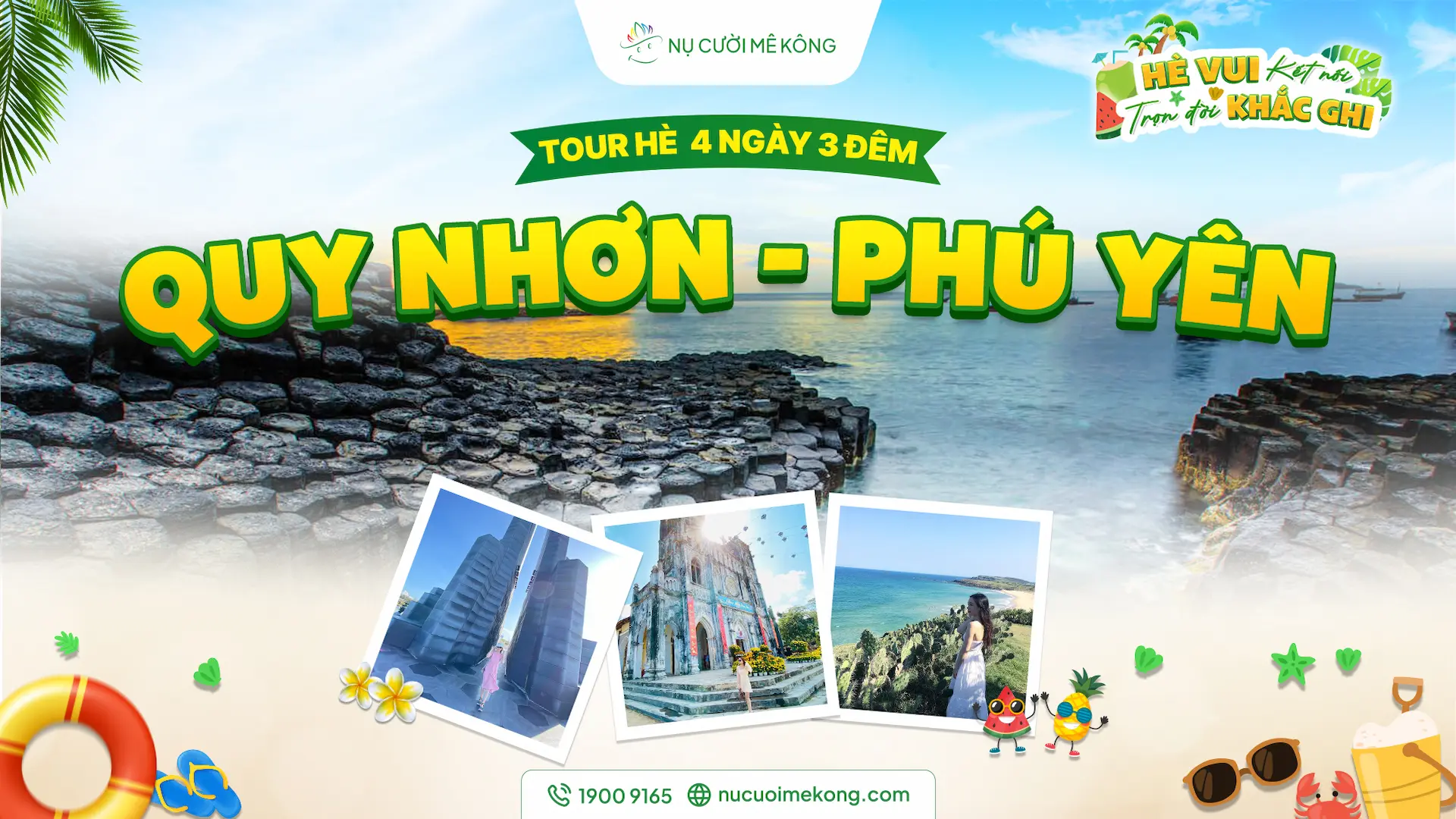 tour quy nhơn phú yên 4 ngày 3 đêm hè