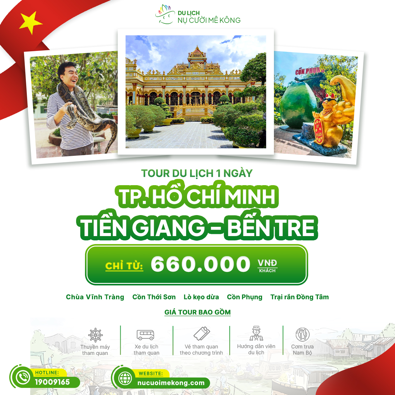 Tour Sài Gòn Tiền Giang 1 ngày