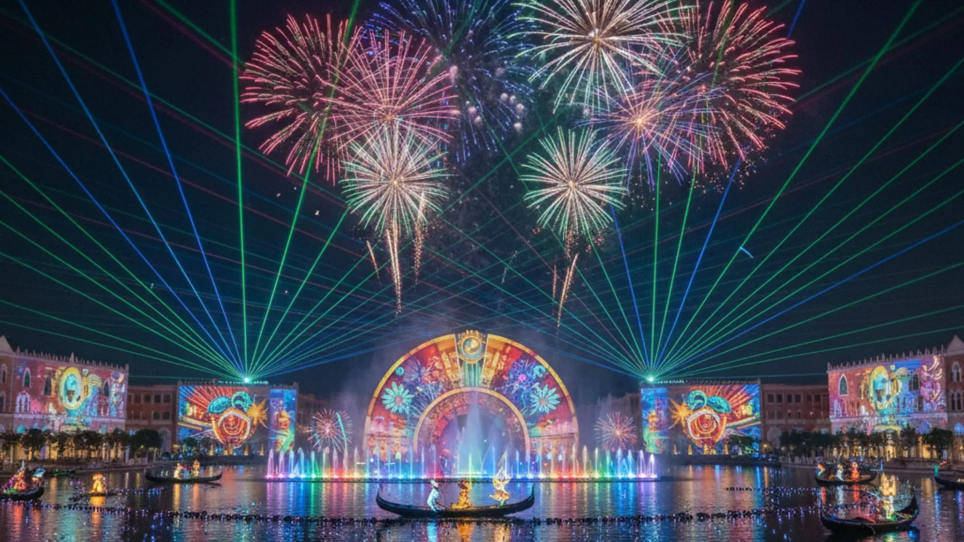 Công nghệ ánh sáng, âm thanh và hiệu ứng 3D hiện đại tại Show Sắc Màu Venice