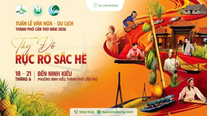 Tuần lễ văn hóa du lịch Cần Thơ 2026 tại bến Ninh Kiều