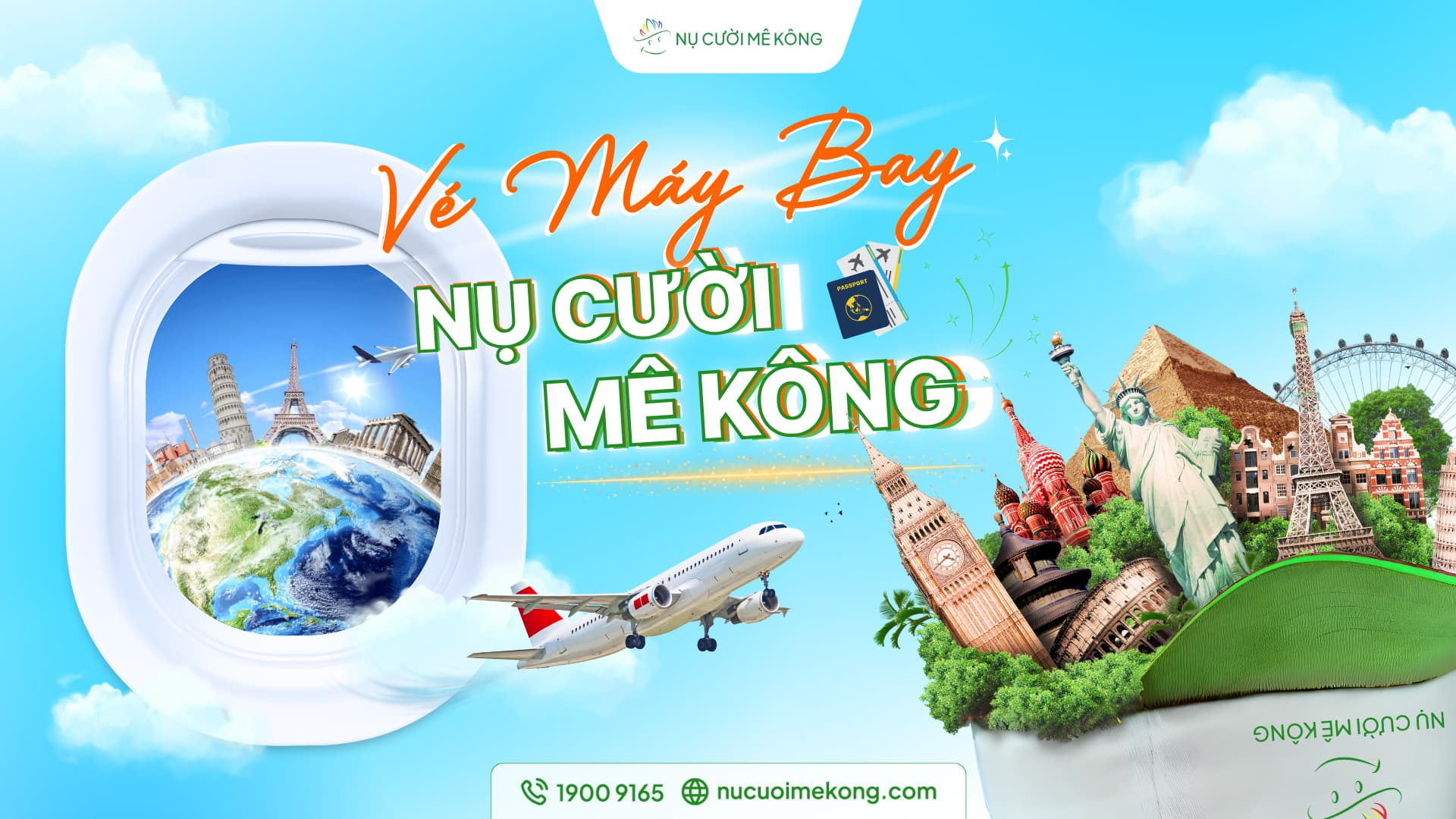 Vé máy bay Nụ Cười Mê Kông